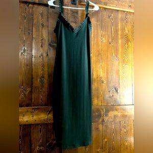Forest green womens dress